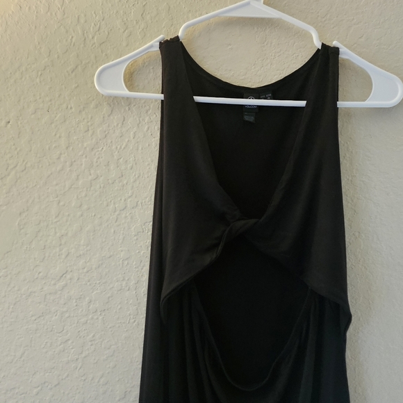 Volcom Maxi Dress Womens Large Black Diamond Cut Night Out Cocktail Party Ready - Picture 2 of 11